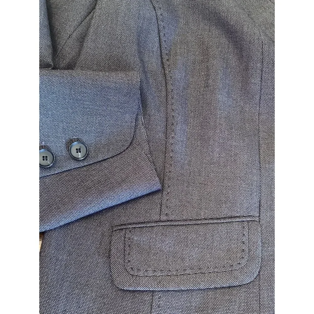 NWT Sejour Slate Gray Career Blazer Jacket Size 14W Sz 14 New